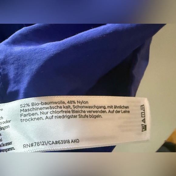 Eileen Fisher Vibrant Blue Trench Coat Size S/P - Picture 4 of 6